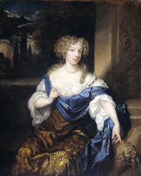 Porträtt av Helena Ctaharina de Witte 91661-95), hustru till Iman mogge, herre i Haamstede