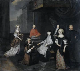 Mottagande av den holländska ambassadören Hieronymus van Beverningk av den spanska regenten Maria-Anna av Österrike, 2 mars 1671