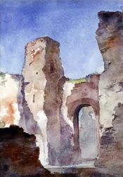 Caracalla-baden, Rom, 1880.