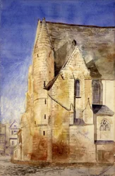 Gamla kyrkan, Tours, Frankrike, 1880.