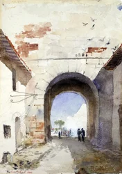 Porta San Paulo, Rom, 1880.