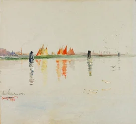 Lagunen, Venedig, 1898.