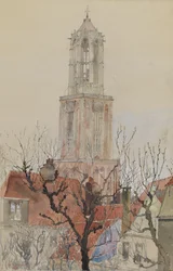 Tornet i katedralen i Utrecht, Holland, 1898.