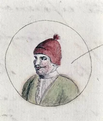Henrik VIII, ca 1790 (penna & bläck och wc på papper)
