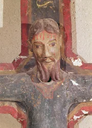 Magestat of La Llagonne (polykromt trä) (detalj av 247238)