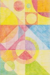 Färgglad abstrakt geometri