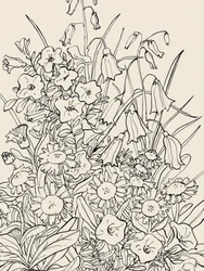 Vilda trädgårdsblommor