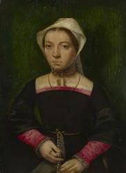 En dam med en rosenkrans, ca. 1550