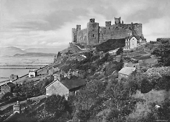 Harlech slott, c1896