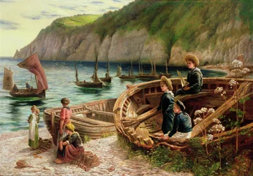 På stranden, 1880