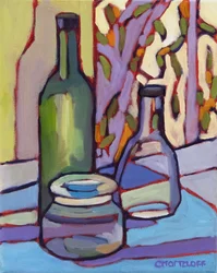 Bottled Moments, 2024 (olja på duk)