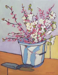 Bucket of Spring, 2023 (olja på duk)
