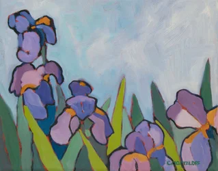 The Iris Fields, 2022 (olja på duk)