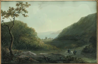 Penrhyn Castle, nära Bangor, Gwynedd, North Wales, före 1820