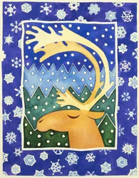 Renar och snöflingor