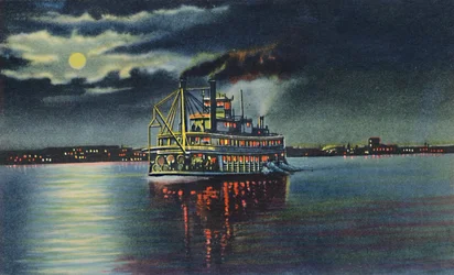 Moonlight on the Ohio River, Louisville, Ky., 1942