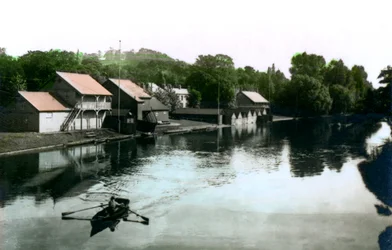 Flod och sjöbod, Burton-upon-Trent, 1926.