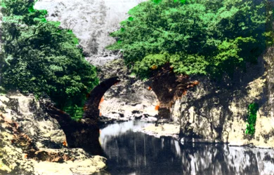 Romersk bro vid Bettws-y-Coed, Gwynedd, 1926.