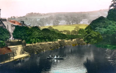 Floden Derwent vid Matlock, Derbyshire, 1926.