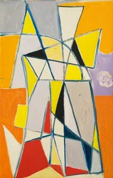 Abstrakt komposition, ca 1949 (olja på duk)