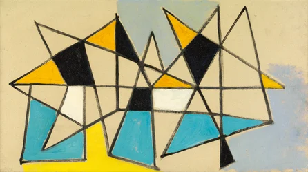 Komposition #17, ca 1949 (olja på duk)