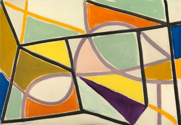 Komposition, ca 1952 (olja på duk)
