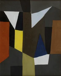 Komposition, ca 1955 (olja på duk)