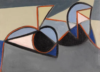 Kubistisk nakenstudie, ca 1949 (olja på duk)