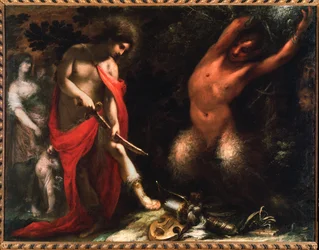Apollo och Marsyas (olja på duk).