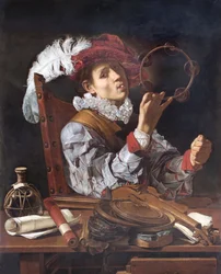 En musiker, ca 1610 (olja på duk)