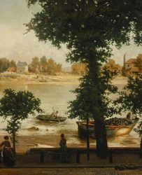 En sommarkväll på Cheyne Walk, 1870-71