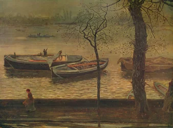 Battersea Reach, c1870, c1915