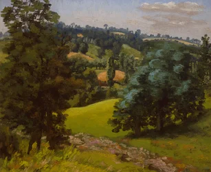 Landskap vid Hadleigh (olja på duk)
