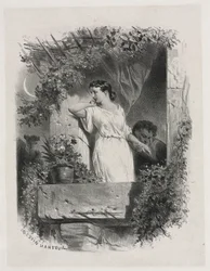 På balkongen, 1842.