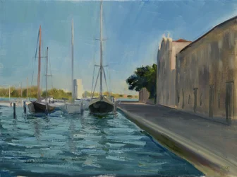 Marina, San Giorgio Maggiore, Venedig 1 (olja på duk)