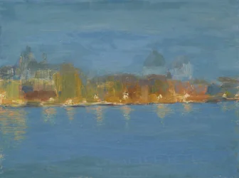 Nocturne, Venedig (olja på pannå)
