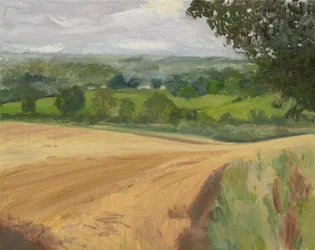 Rain in Charlbury (olja på duk)