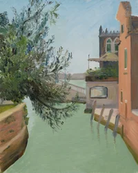 Rio di San Giuseppe, Venedig. (olja på duk)