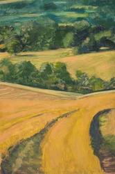 The Golden Hour, Cotswolds, 2013 (olja på pannå)
