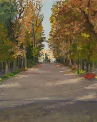 Viale Giuseppe Garibaldi, Venedig, 2 (olja på duk)