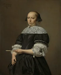 Porträtt av Elisabeth van Kessel, 1671