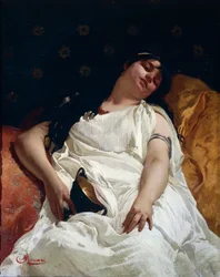 Bacchante, av Cesare Maccari (1840-1919), olja på duk