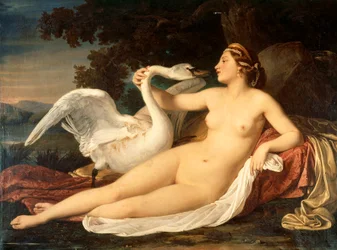 Leda och svan, av Cesare Mussini (1804-1879)