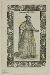 Blad från Habiti antichi e moderni, plansch 93 från Woodcuts from Books of the XVI Century