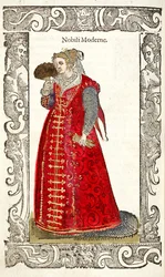 Noble Moderne. Från: De gli habiti antichi et moderni, 1598