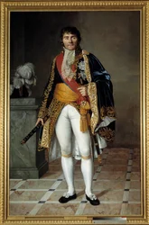 Hellängdsporträtt av marskalk Francois Joseph Lefebvre (1755-1820) hertig av Dantzig, marskalk av imperiet Målning av Cesarine Davin Mirvault (1773-1844) 1807 Sön. 2,15 x 1,4 m