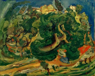 Ch. Soutine, landskap i södra Frankrike