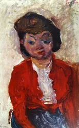 Engelsk kvinna 1922, av Chaïm Soutine (1893 – 1943).