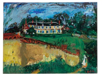 Gammalt hus nära Chartres, ca 1934