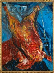 Slaktad oxe, ca 1925 (olja på duk)